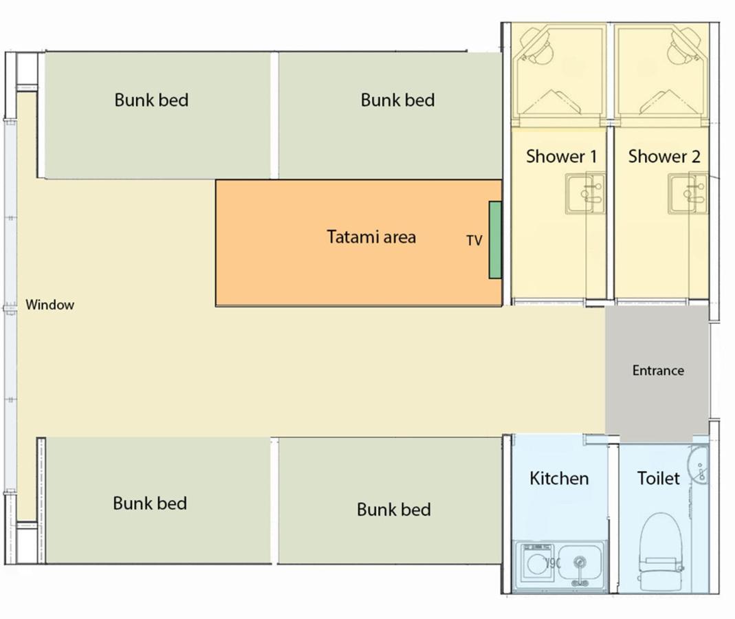 Ten Apartment Hotel Fukuoka  Bagian luar foto